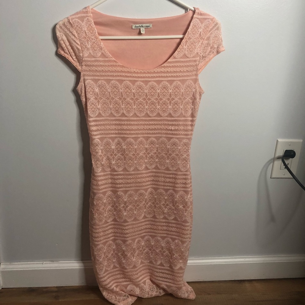 Charolette russe size small pink dress